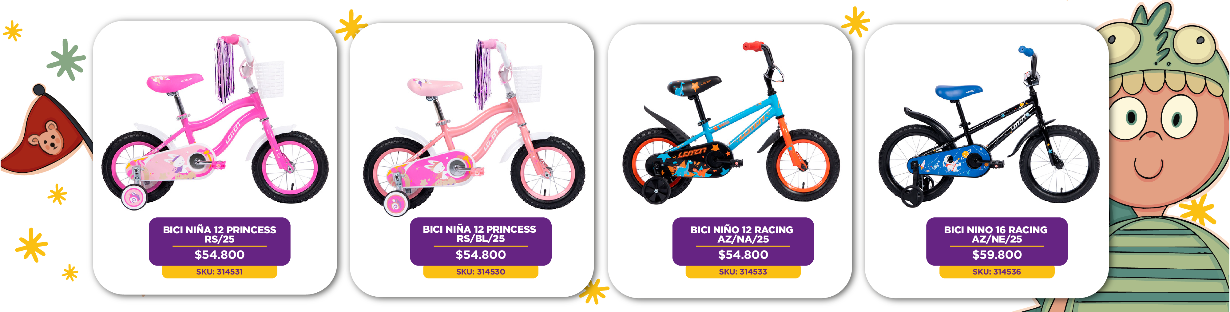 Bicicletas dia del niño